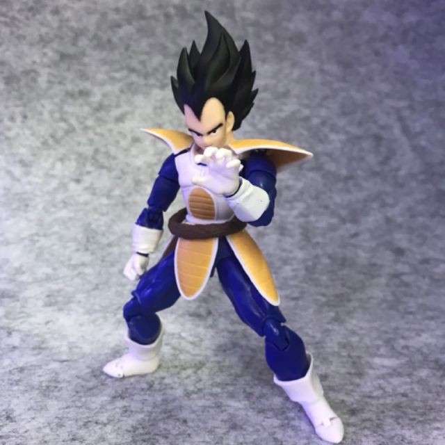 [Xả hàng tăng doanh số]Mô hình khớp cử động Dragon Ball SHF Vegeta Fighting Suit Bida cao 16cm