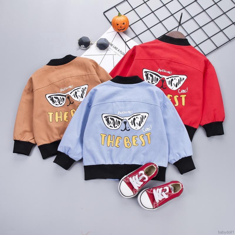 Áo khoác hình hoạt hình dễ thương cho bé trai