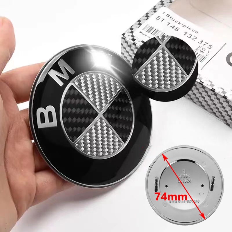 Logo Gắn Trang Trí Vô Lăng Xe Hơi bmw Bằng Sợi carbon Cao Cấp Ốp