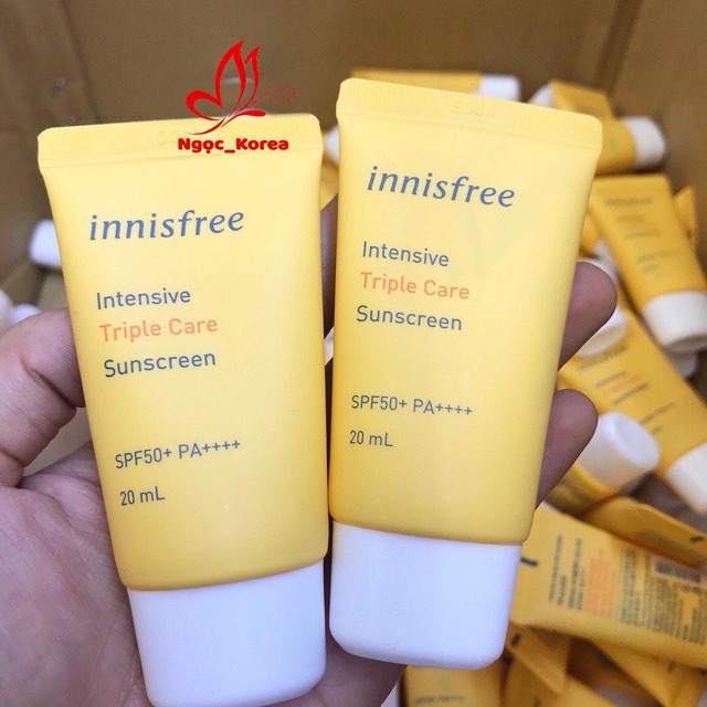 Minisize KEM CHỐNG NẮNG Chống Trôi INNISFREE PERFECT UV PROTECTION CREAM TRIPLE CARE 20ML