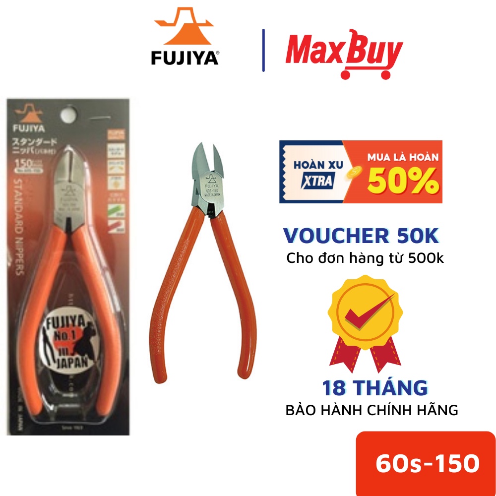 Kìm cắt tiêu chuẩn FUJIYA 60S-150 6&quot;/150mm