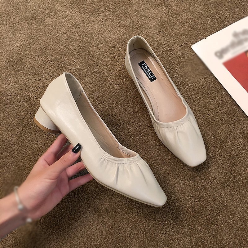 Giày búp bê mũi vuông xinh xắn phong cách Hàn Quốc dành cho nữ