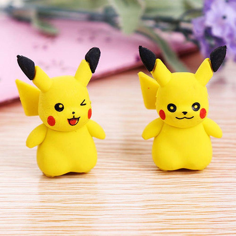 PEWANY Cục Tẩy Bút Chì Hình Pikachu Hoạt Hình Đáng Yêu