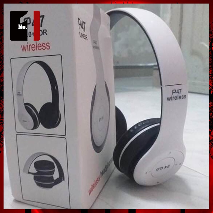 Tai Nghe Nhạc Headphone Chụp Tai Bluetooth WIRELESS P47 Tai Nghe Điện Thoại Úp Tai Không Dây