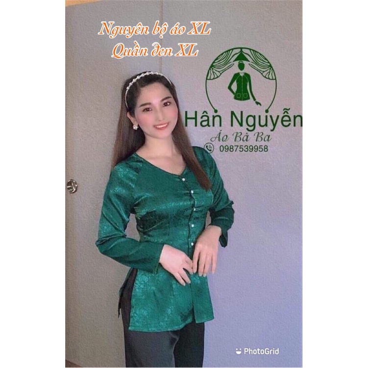 ÁO  BÀ BA  GẤM VÂN ĐÁ