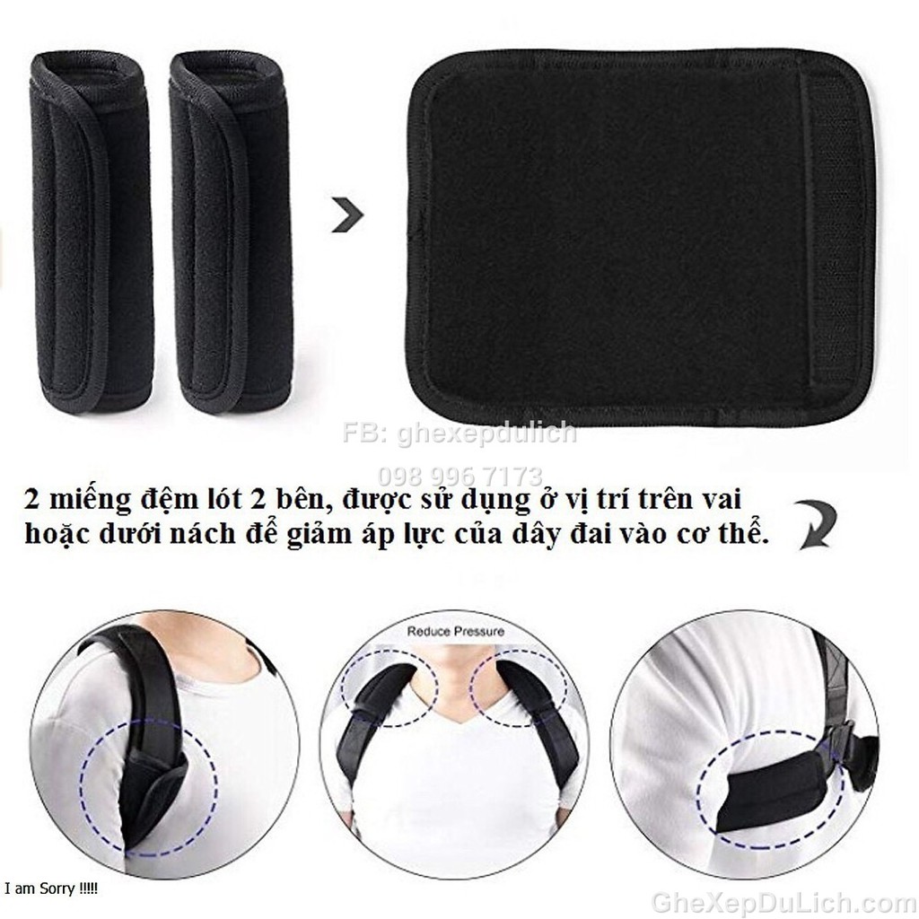 Đai Chống Gù Lưng Cải Thiện Vóc Dáng (Tặng Kèm 2 Tấm Đệm Trợ Lực)