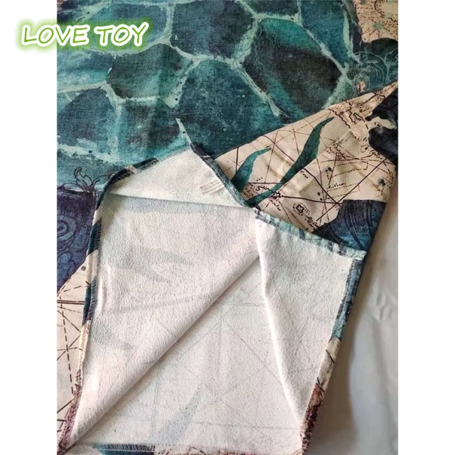 Khăn Choàng Tắm Có Nón Bằng Vải Vi Sợi Phong Cách Đại Dương Dành Cho Người Lớn