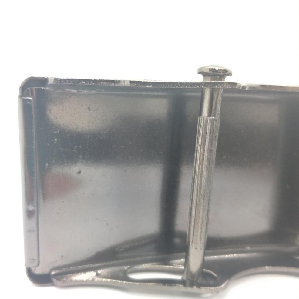 Mặt Khóa Thắt Lưng Nam - Mặt Lăn Bằng Hợp Kim Chống Gỉ Màu Xám Đen Cho Thắt Lưng < 3.7mm