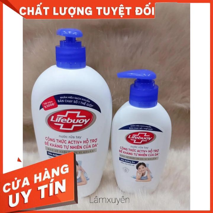 NƯỚC RỬA TAY LIFEBUOY TÚI 450G _ CHAI 500G _ CHAI 180G FREESHIP kháng khuẩn làm sạch da, bảo vệ sức khỏe vượt trội