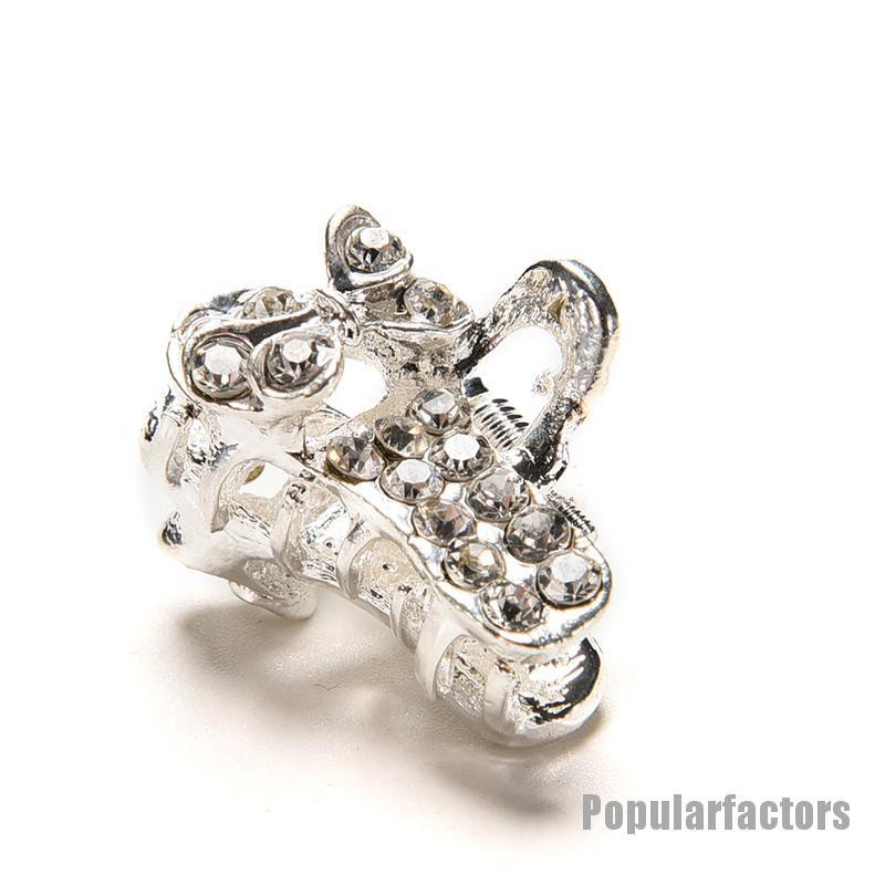 Kẹp Tóc Càng Cua Đính Hoa Và Pha Lê