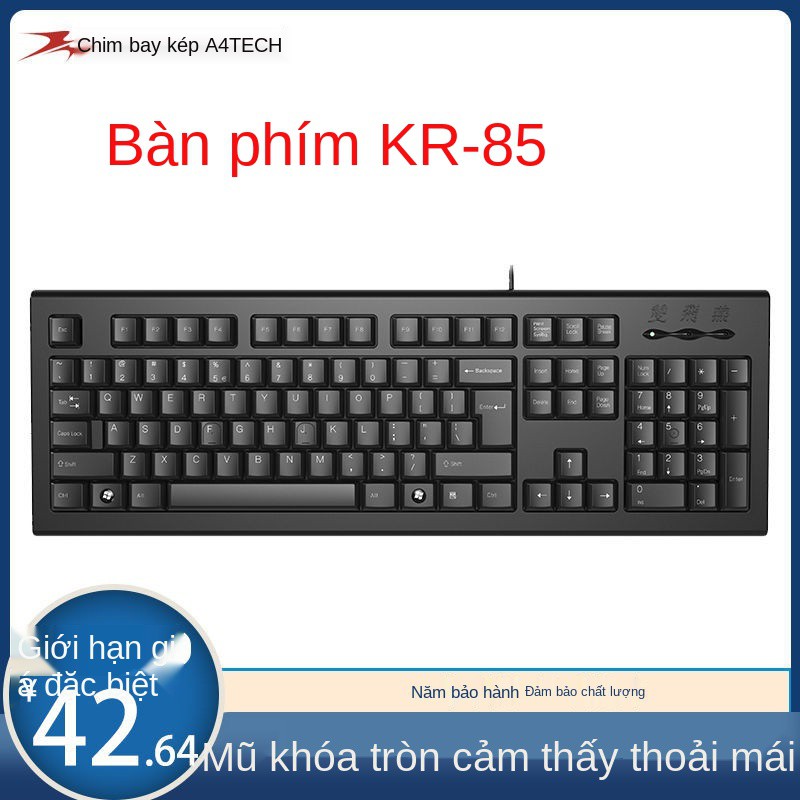 Bàn phím có dây Shuangfeiyan KB-8 Máy tính màng để bên ngoài KR85 góc tròn văn phòng câm và không thấm nước | BigBuy360 - bigbuy360.vn