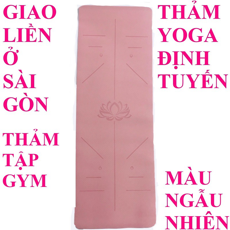 Thảm tập gym yoga chống trượt cao cấp lót thể dục tại nhà tpe 2 lớp 6mm bảo hành 12 tháng