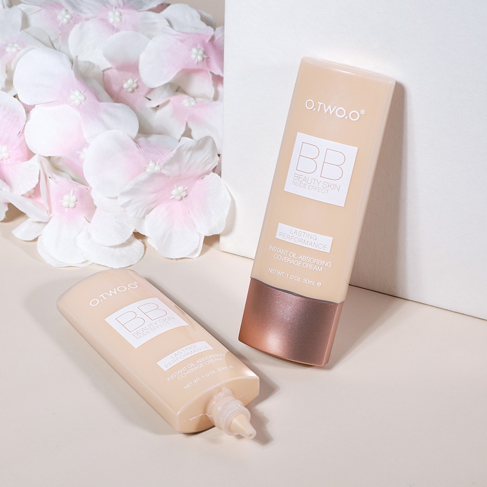 Kem nền BB Cream O.TWO.O che khuyết điểm tự nhiên kiềm dầu toàn diện không gây bết dính 4 màu sắc 60g