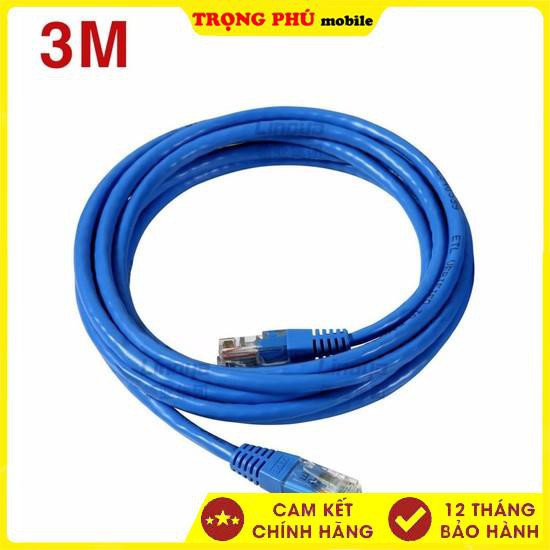 Dây Cáp mạng internet/ Mạng LAN K&H 2 đầu đúc sẵn 3M loại tốt