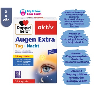 Viên Uống Bổ Mắt Doppelherz Augen Extra Tag Nacht 30 viên