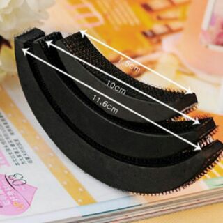 Bộ 3 kẹp phồng mái 3 cấp độ đệm phồng tóc