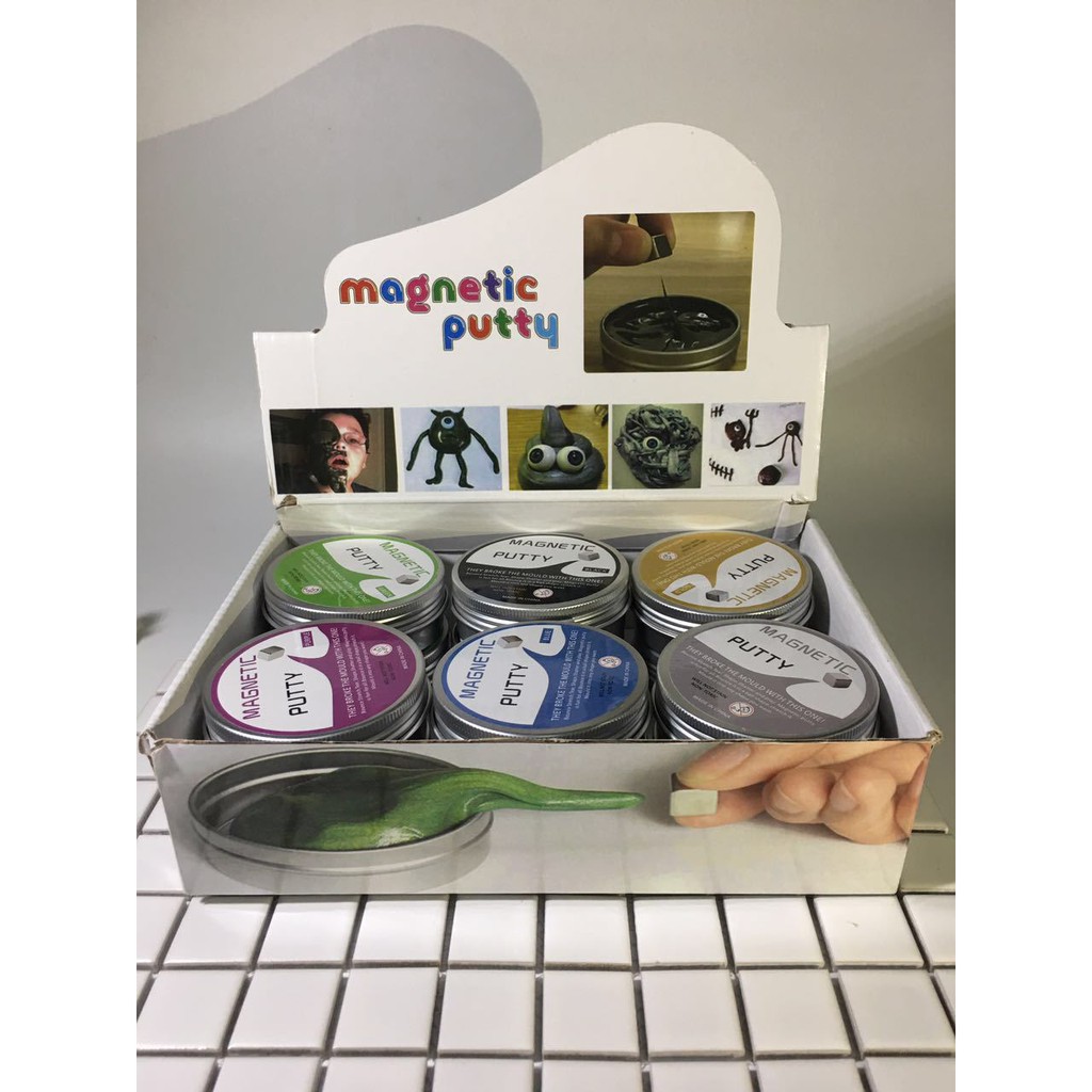 1 hộp slime nam châm - slime đất sét