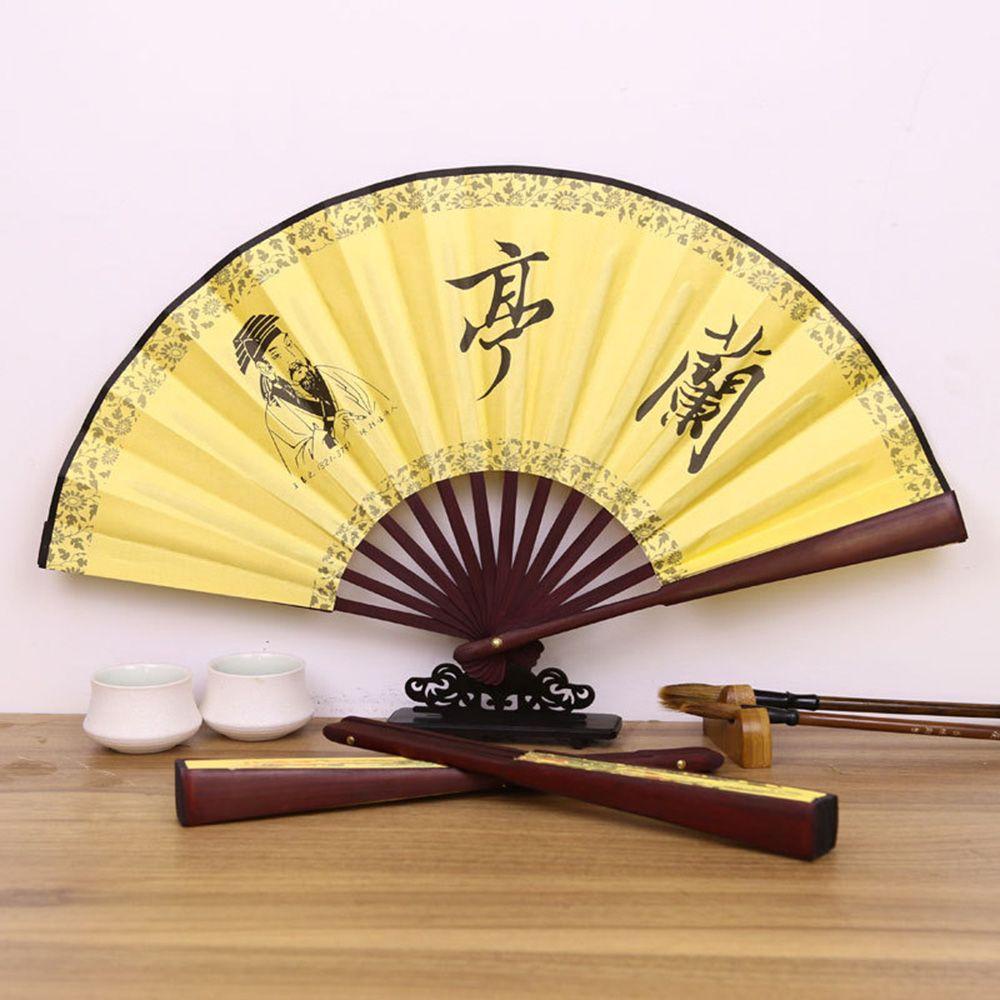 DANES Quạt Xếp Bằng Lụa 10 Inch Phong Cách Trung Hoa