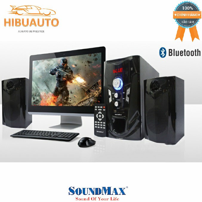 Loa Bluetooth Soundmax A970 2.1 40W RMS Màu Đen