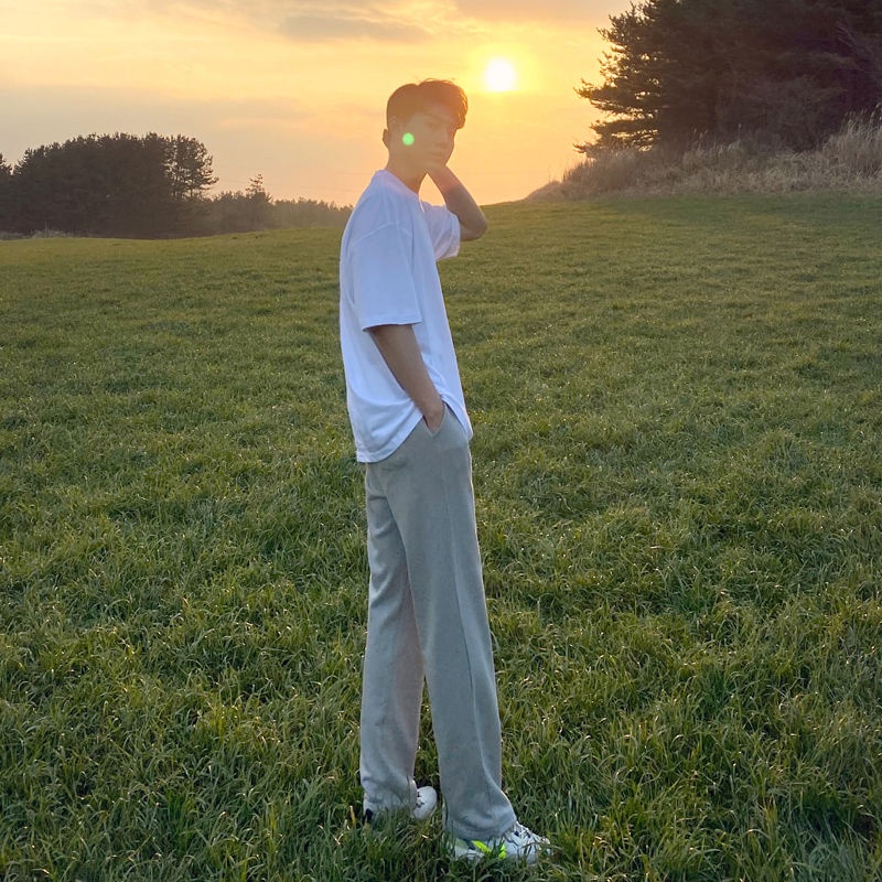 Quần Dài Thể Thao Dáng Rộng Vải Lông Cừu Mỏng Giữ Ấm Thời Trang Mùa Hè Cho Nam