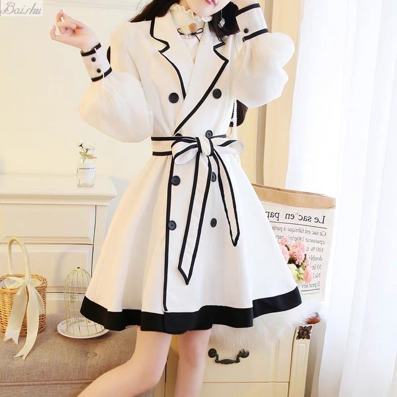 Đầm vest phối nút kèm nịt , Đầm xoè cao cấp ( kèm video) | BigBuy360 - bigbuy360.vn