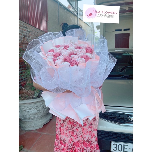 Bó Hoa Sáp 40 Bông Mix