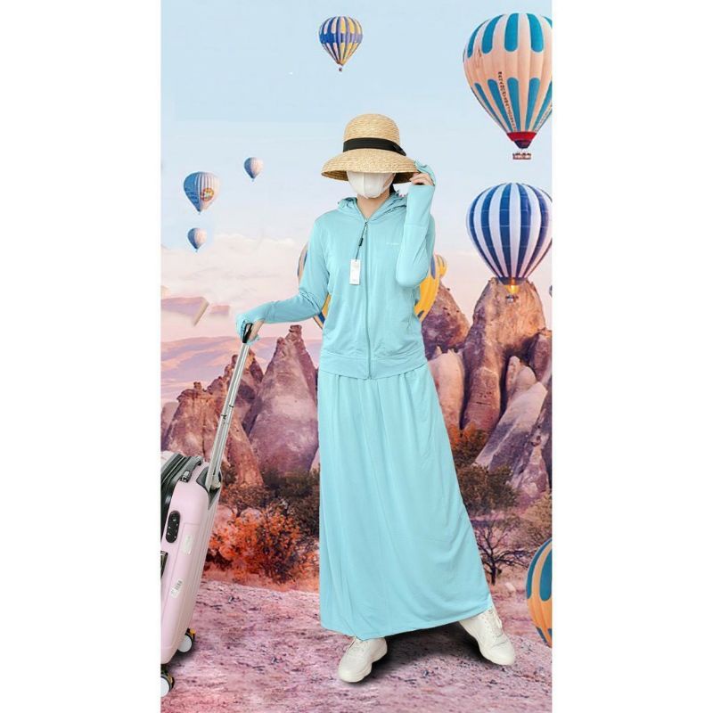 Áo choàng thông hơi nữ 2 lớp thoáng mát | BigBuy360 - bigbuy360.vn