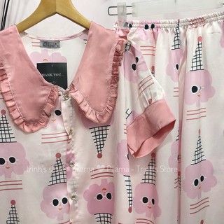 Pijama lụa satinn mịn mát - chọn mẫu ( cộc dài ) [ Hình shop chụp ]