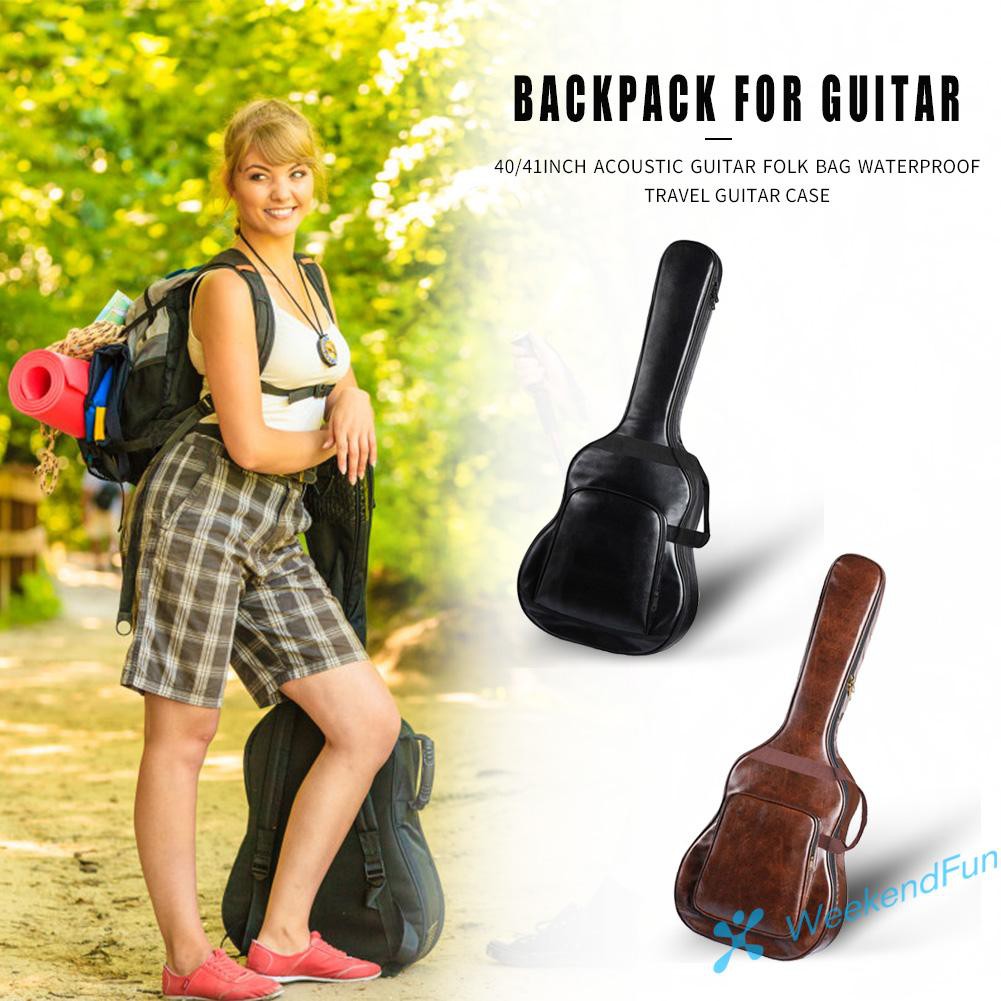 WE 41 inch Acoustic Folk Guitar Bag Portable Waterproof Guitar Case Cover