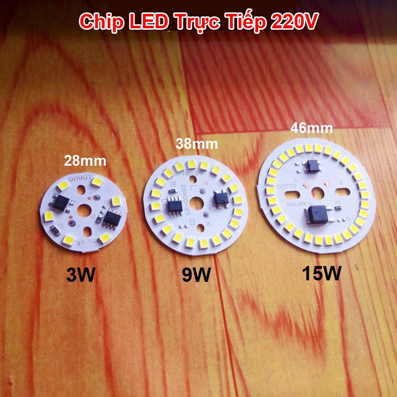 Chip Led Trực Tiếp 220V Không Driver Thay Thế Cho Đèn Led Bulb, Đèn Âm Trần Hỏng