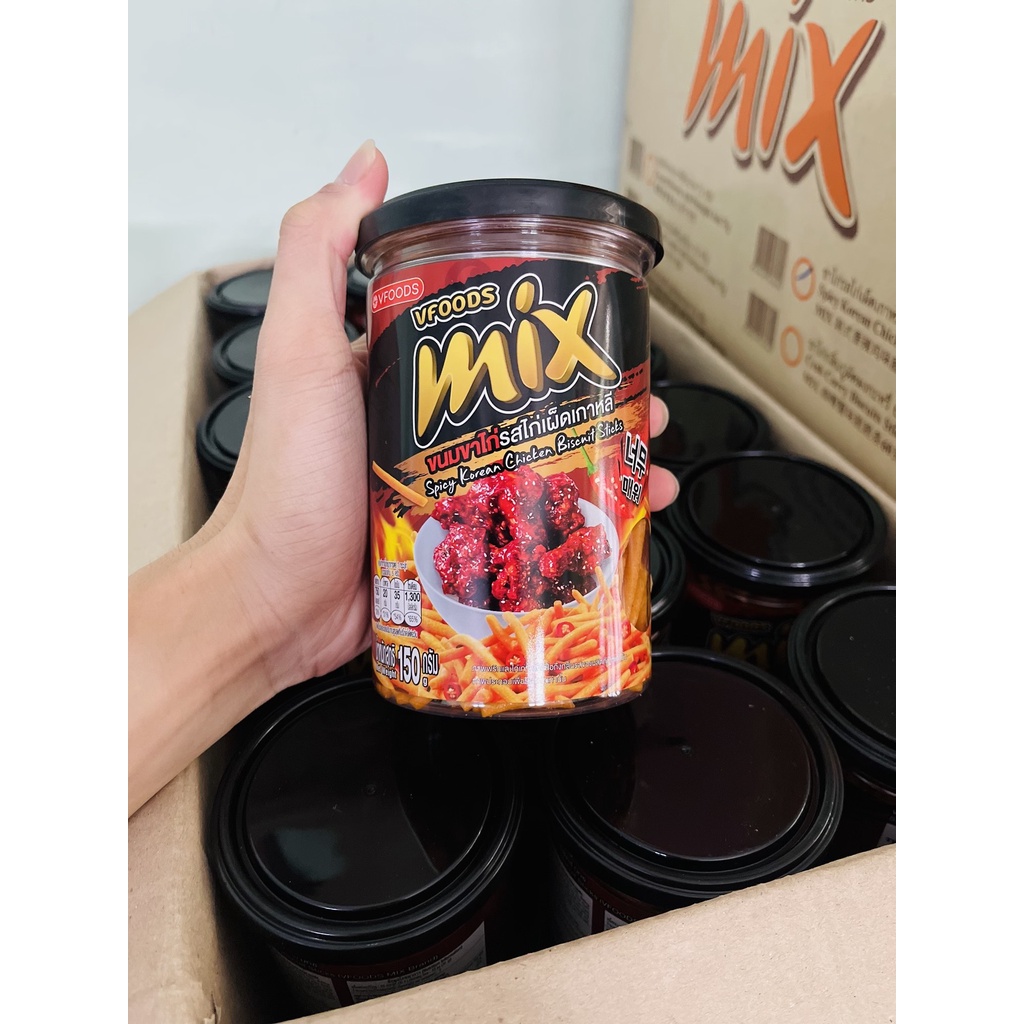 Bánh que cọng Thái Lan Vfoods Mix hủ 150g