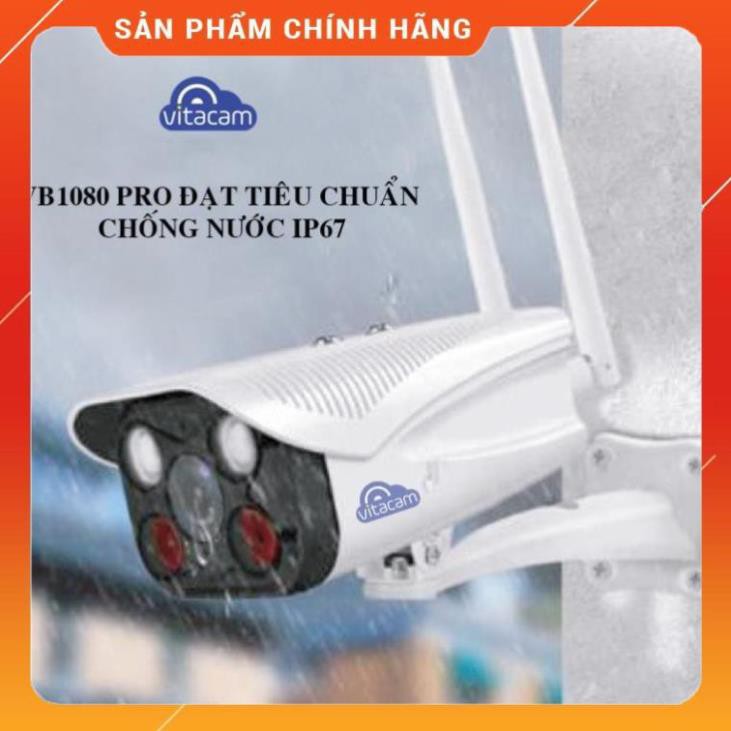 Camera IP Vitacam VB1080 Pro 2.0mpx Full HD - Đèn Quan sát có màu cả Ngày và Đêm