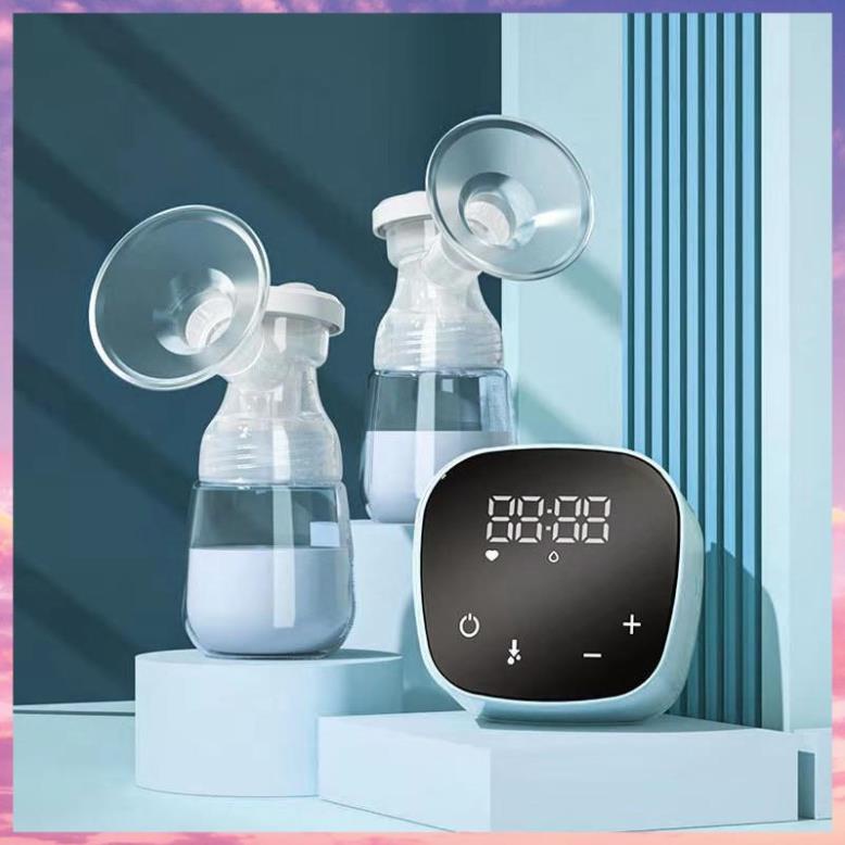 Máy hút sữa điện đôi 5 chức năng ( Kích sữa, Hút sữa, Massage, Đếm giờ, Mô phỏng ) hàng nhập khẩu chính hãng