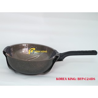 Chảo Đá Hoa Cương Cookok Sâu BFP-C24DS Size 24 cm chính hãng hàn quốc
