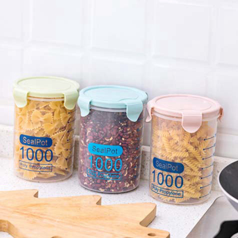 Hộp Nhựa Trong Suốt Đựng Thực Phẩm Khô Có Nắp Đậy Thiết Kế Tiện Dụng Cho Nhà Bếp | BigBuy360 - bigbuy360.vn