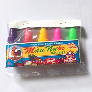 Sỉ 100 vỉ màu nước_CÂN NẶNG ĐẾN 4kg_nhập ANHTH732 giảm 15k cho đơn hàng đầu tiên_màu thực phẩm làm bánh, làm slime