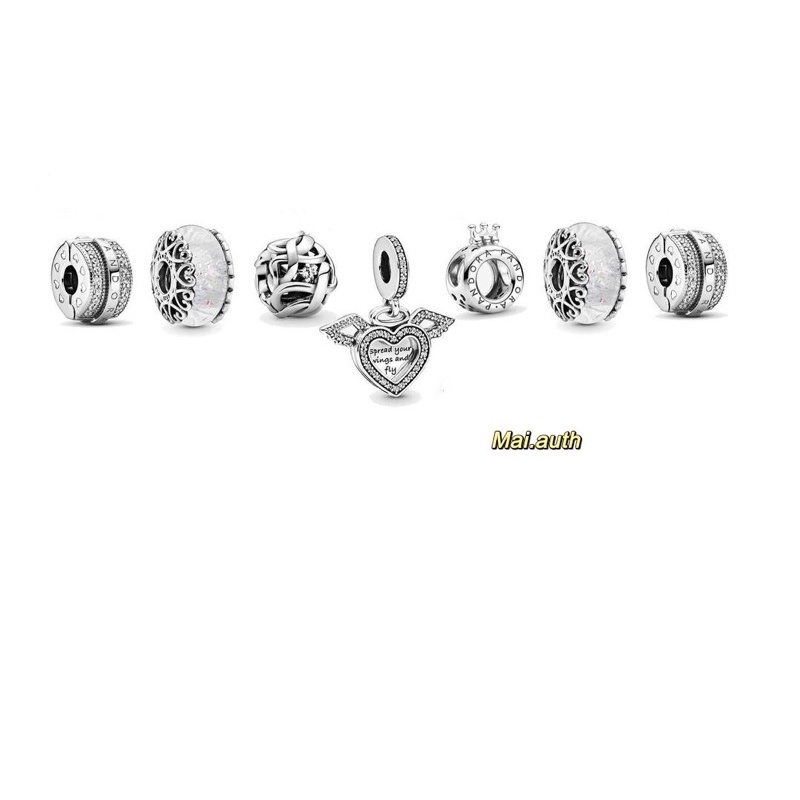 Charm bạc Pandora Moments trái tim và đôi cánh