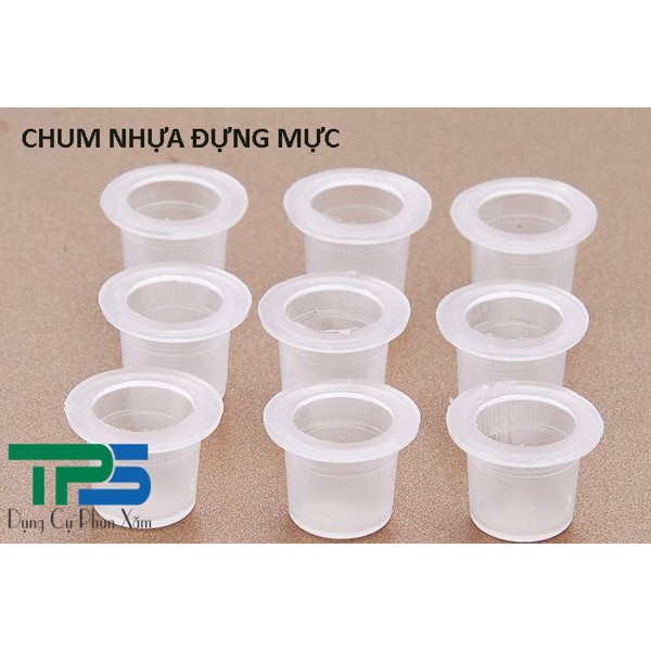 Chum nhựa đựng mực phun xăm (gói~100c) #dcpxhoanganh