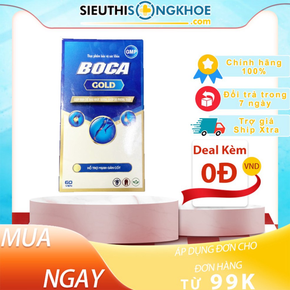 [CHÍNH HÃNG] BOCA GOLD - THỰC PHẨM BẢO VỆ SỨC KHOẺ - VIÊN UỐNG BỔ SUNG GLUCOSAMIN DƯỠNG CHẤT- ALIFAC
