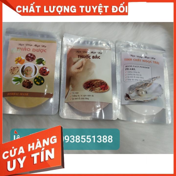 Bột đắp mặt nạ thảo dược  thiên nhiên 150g   dưỡng da, chống lão hóa,