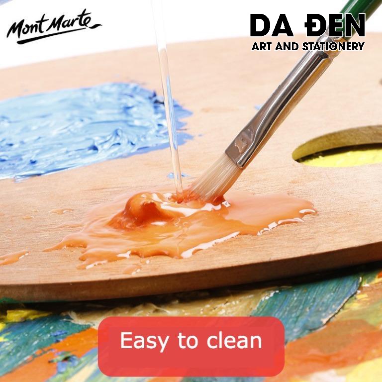 [DA ĐEN] Bảng pha màu Gỗ - Palette Mont Marte