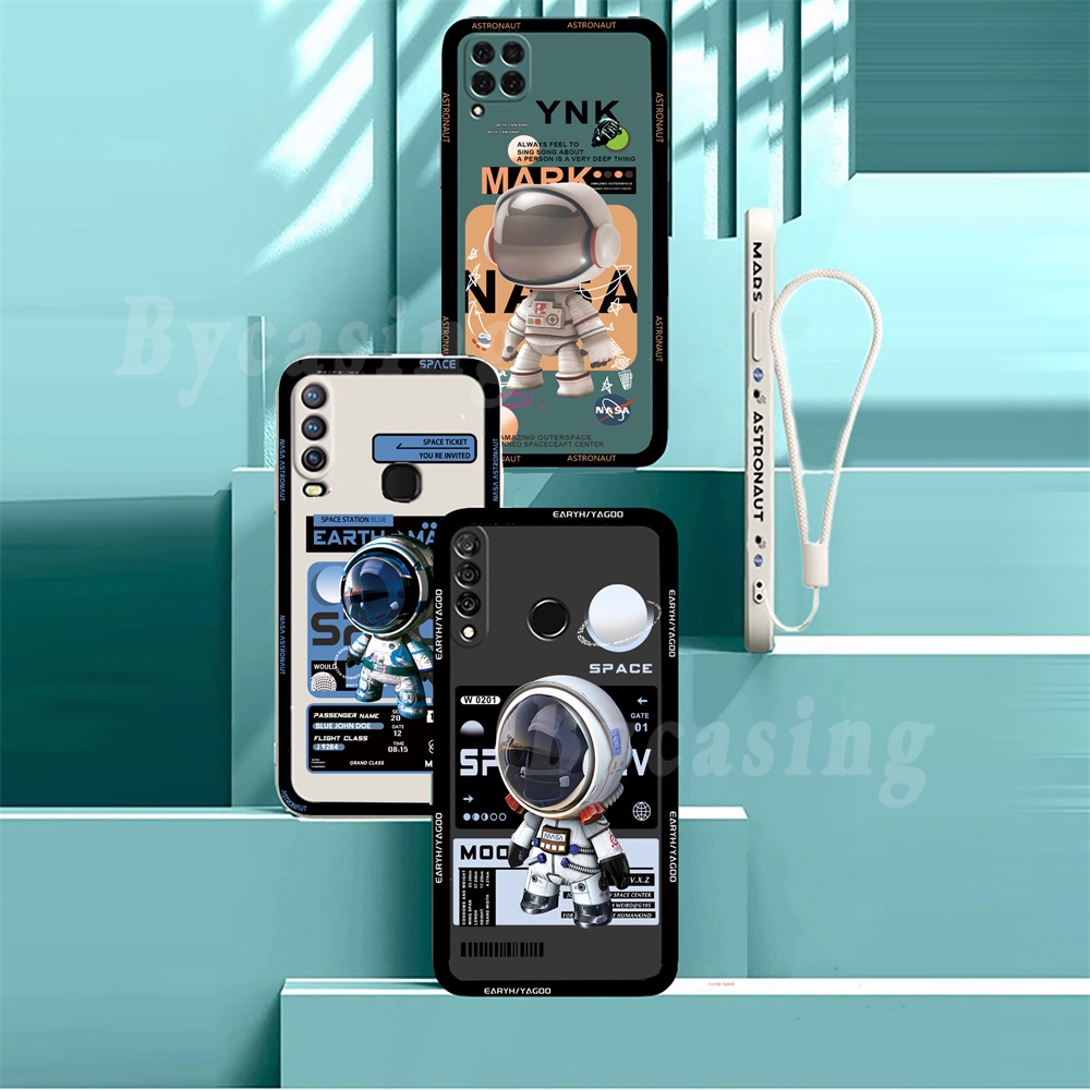 Ốp Điện Thoại Mềm Hình Phi Hành Gia Không Gian Redmi Note 12 POCO C40 Redmi 12C  A1 10C 10A Redmi Note 11 Pro 9C 9T 9A Note 10 5G Note 10S Note 9 Note9S Note8 Note 7