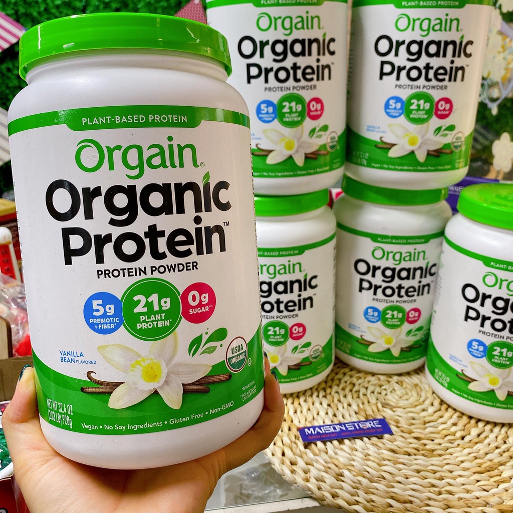 BỘT ĐẠM PROTEIN ORGAIN ORGANIC PROTEIN POWDER  - Hàng Nhập USA Chính Hãng