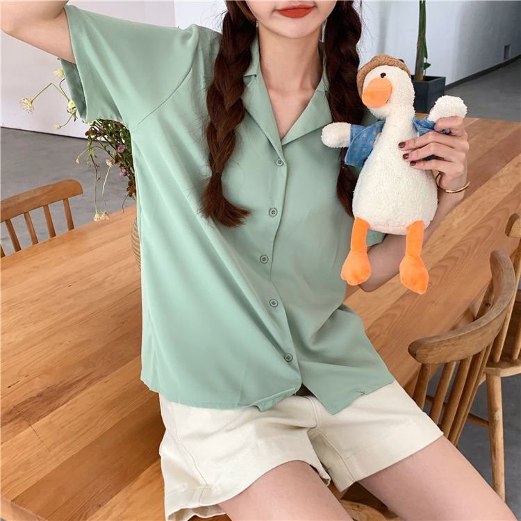 Áo sơ mi nữ tay ngắn cổ VEST nhiều màu thiết kế kiểu dáng thời trang công sở hot hit- DIRAZO