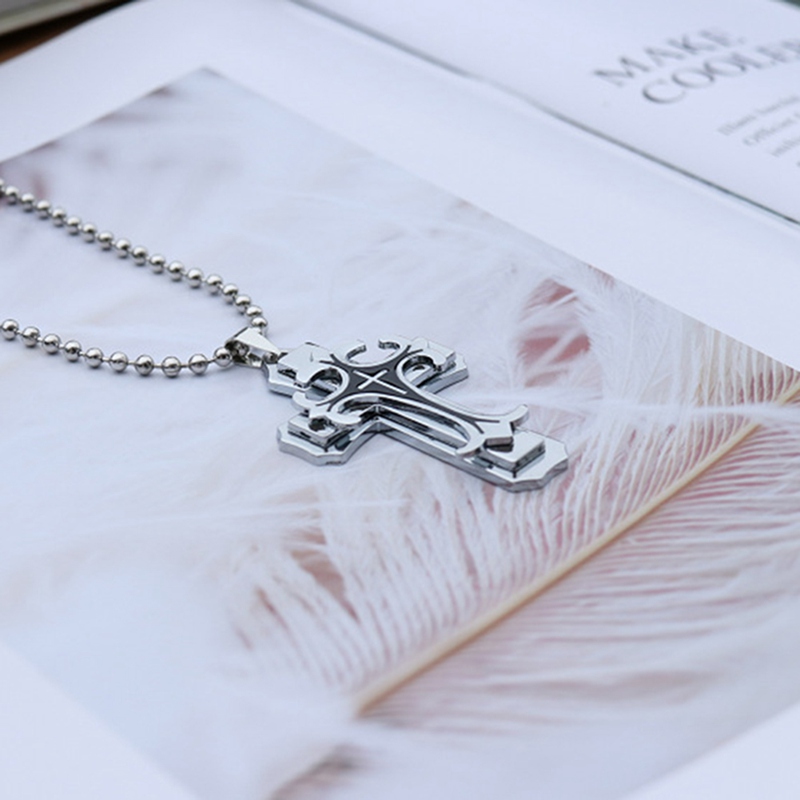 Tmdbyx Dây chuyền mặt hình thánh giá thời trang cho nam