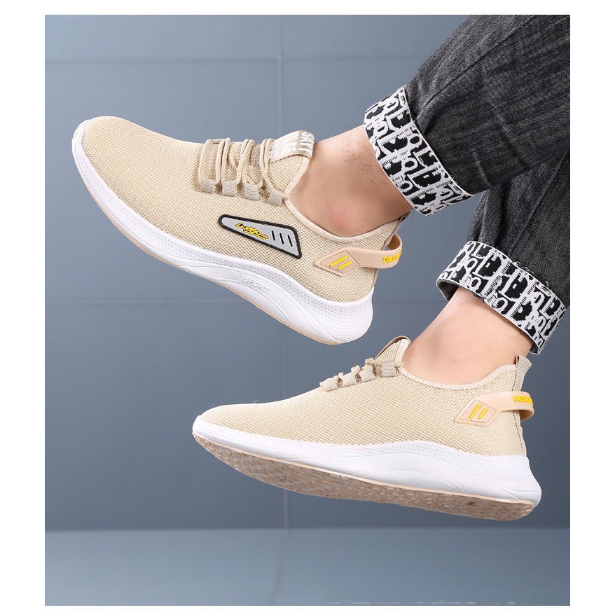 Giày nam vải thoáng khí AKBSS chữ kí viền -  giày thể thao chạy bộ êm chân | BigBuy360 - bigbuy360.vn