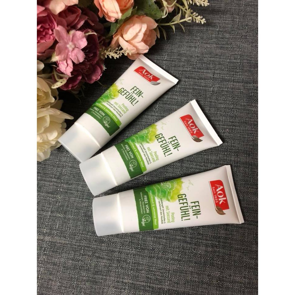 Kem Tẩy da chết mặt AOK cho bạn một làn dan tươi sáng và trẻ trung 100ml (HÀNG ĐỨC CHÍNH HÃNG TRẦN DŨNG)