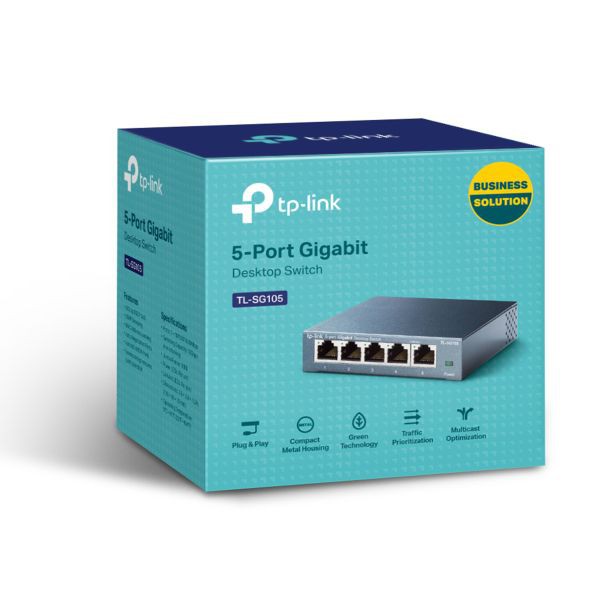 Bộ chia mạng Gigabit TPLink TLSG105 có 5 cổng 100/1000Mbs