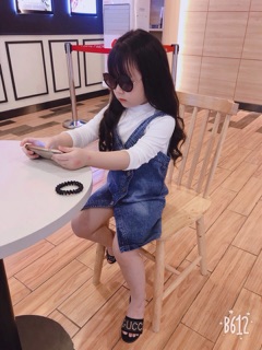 Combo bộ bò + yếm bé gái