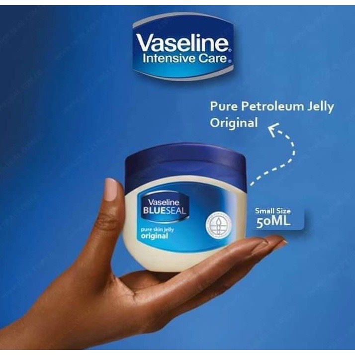 Sáp Dưỡng Môi Vaseline Blue Seal Petroleum Jelly Dạng Hũ 50g